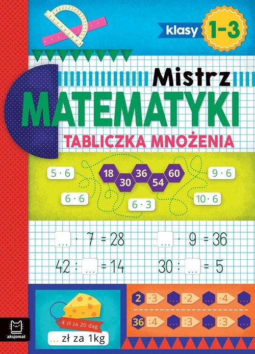 okładka Mistrz matematyki klasy 1-3 Tabliczka mnożenia książka | Adam Konstantynowicz