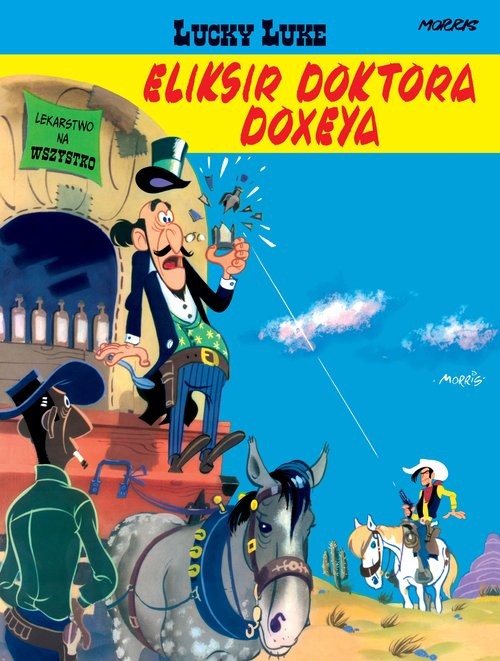 okładka Lucky Luke Eliksir doktora Doxeya Tom 7 książka | Morris