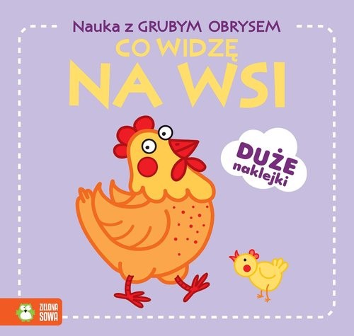 okładka Nauka z grubym obrysem Co widzę na wsi książka