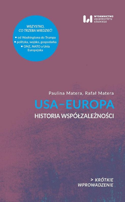 okładka USA–Europa ebook | epub, mobi, pdf | Paulina Matera, Matera Tomasz