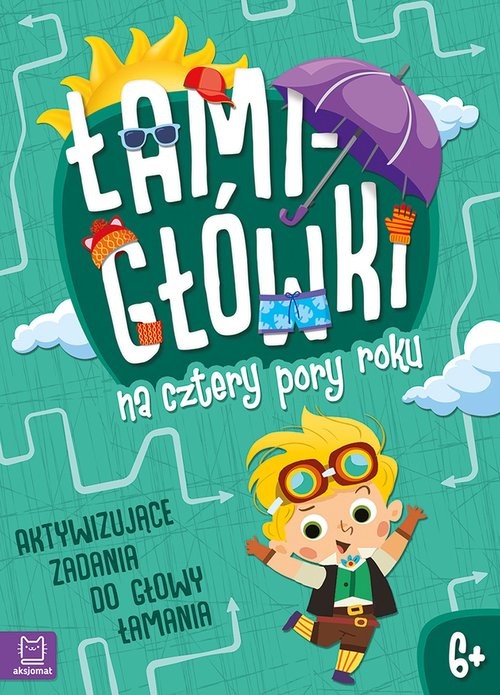 okładka Łamigłówki na cztery pory roku Aktywizujące zadania do głowy łamania 6+ książka | Beata Karlik