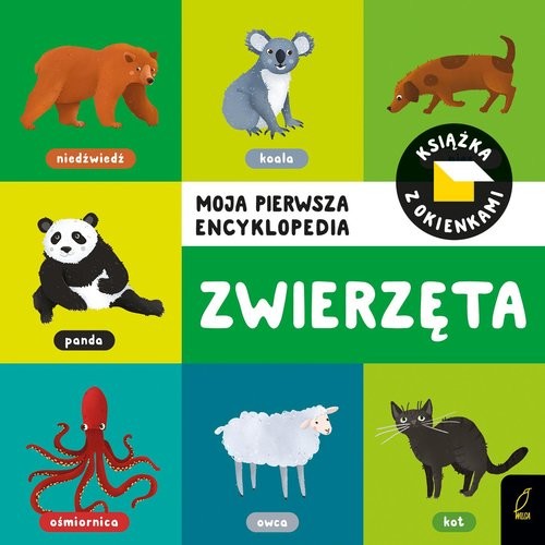 okładka Moja pierwsza encyklopedia Książka z okienkami Zwierzęta książka
