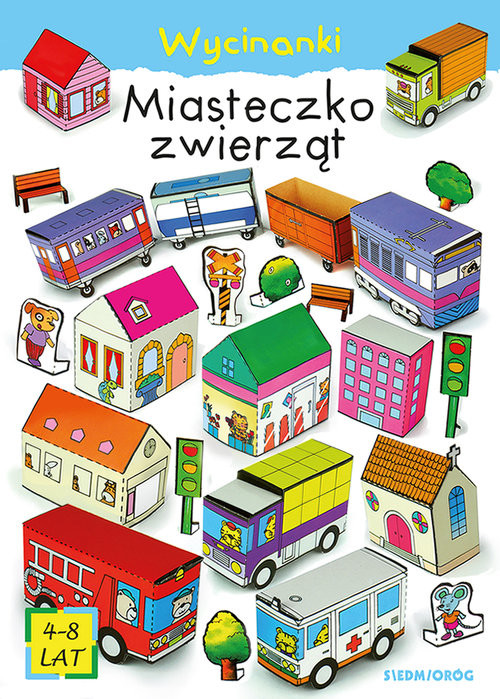 okładka Wycinanki Miasteczko zwierząt książka | Tamara Michałowska