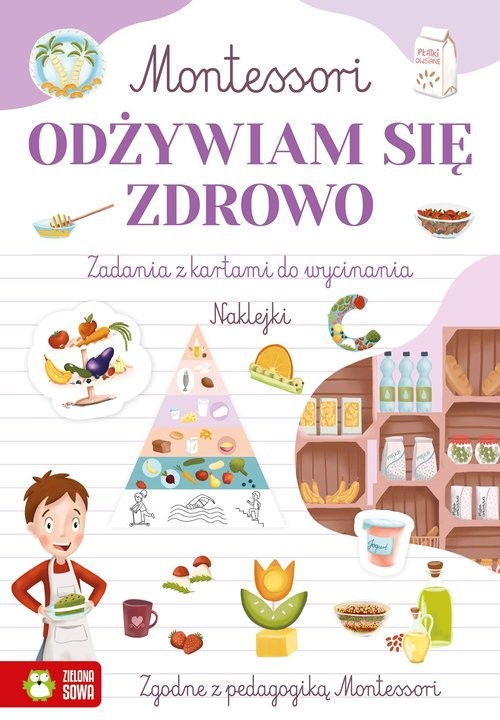 okładka Montessori Odżywiam się zdrowo książka | Zuzanna Osuchowska