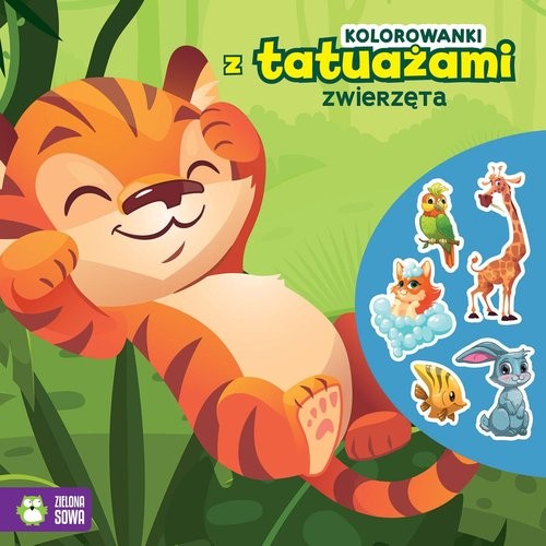 okładka Kolorowanki z tatuażami Zwierzęta książka
