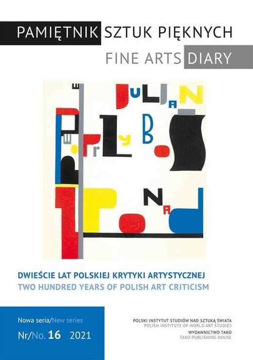 okładka Pamiętnik Sztuk Pięknych, t. 16 (2021) ebook | pdf | Jerzy Malinowski, Grażyna Raj