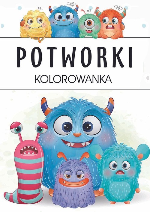 okładka Potworki Kolorowanka książka