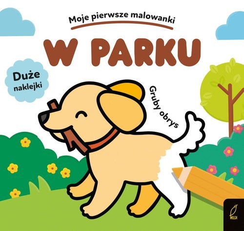 okładka Moje pierwsze malowanki W parku Gruby obrys książka