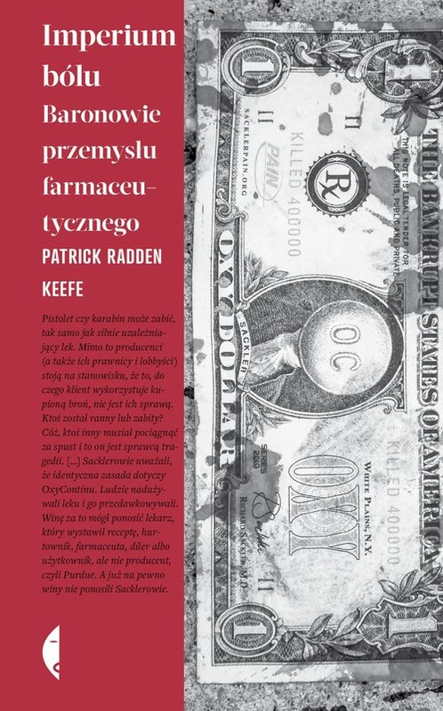 okładka Imperium bólu Baronowie przemysłu farmaceutycznego książka | Patrick Radden Keefe