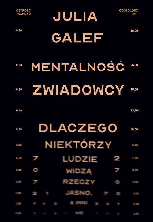 okładka Mentalność zwiadowcy. Dlaczego niektórzy ludzie widzą rzeczy jasno, a inni nie książka | Julia Galef