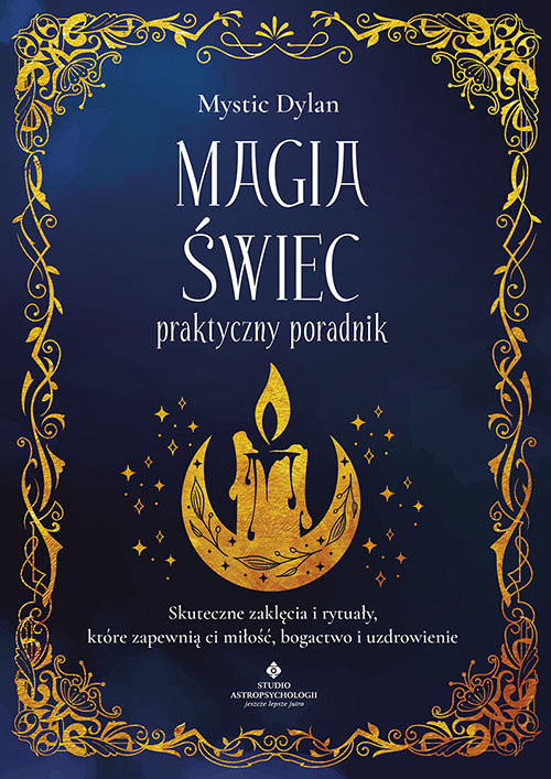 okładka Magia świec - praktyczny poradnik książka | Mystic Dylan