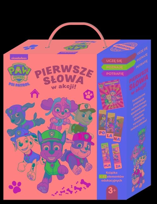 okładka Psi Patrol Pierwsze słowa w akcji! książka