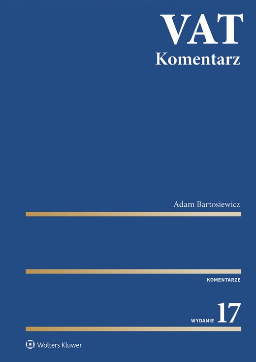 okładka VAT. Komentarz 2023 (pdf) ebook | pdf | Adam Bartosiewicz