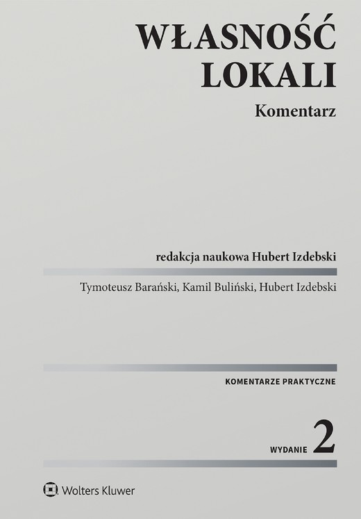 okładka Własność lokali. Komentarz (pdf) ebook | pdf | Buliński Kamil, Hubert Izdebski, Tymoteusz Barański