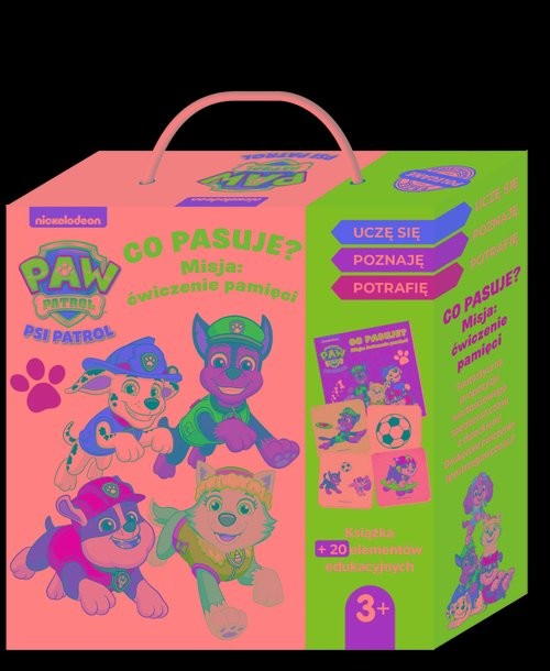 okładka Psi Patrol. Co pasuje? Misja: ćwiczenie pamięci książka