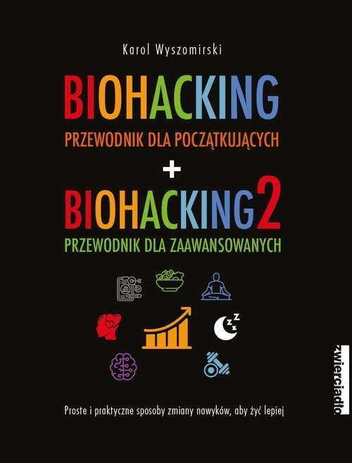 okładka Pakiet Biohacking 1 i 2 książka | Karol Wyszomirski