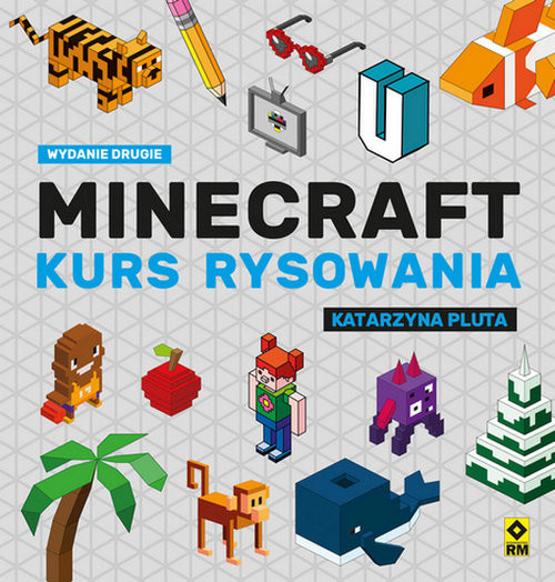 okładka Minecraft Kurs rysowania książka | Pluta Katarzyna