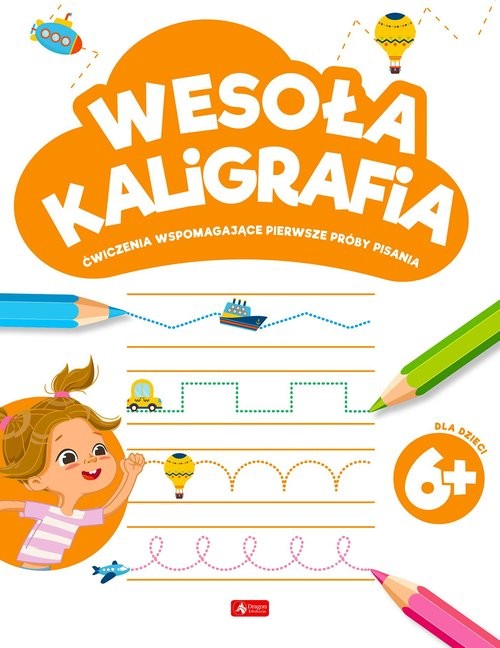 okładka Wesoła kaligrafia 6+ książka