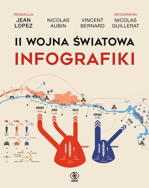 okładka II wojna światowa. Infografiki książka | Jean Lopez, Nicolas Aubin, Vincent Bernard