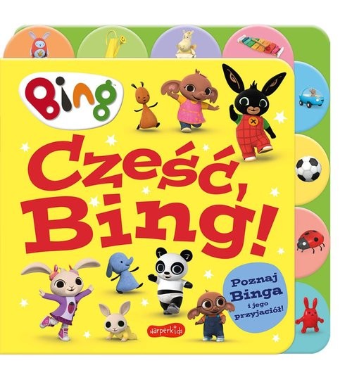 okładka Cześć, Bing! Książka z registrami książka