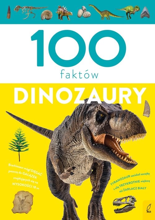 okładka 100 faktów Dinozaury książka | Paweł Zalewski