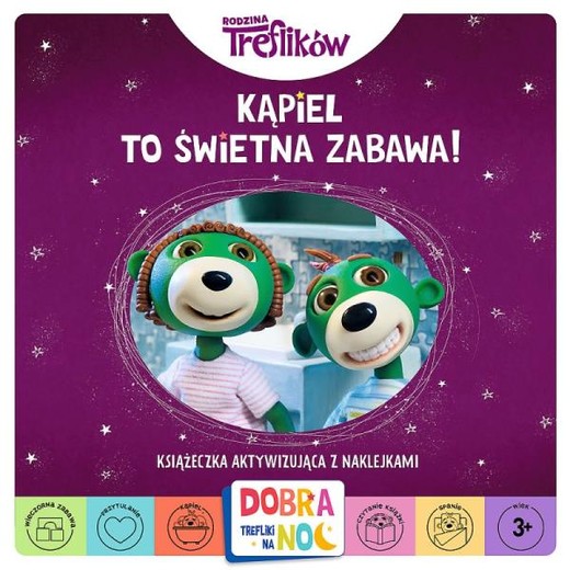 okładka Kąpiel to świetna zabawa! Książeczka aktywizująca z naklejkami
 książka | Opracowanie zbiorowe