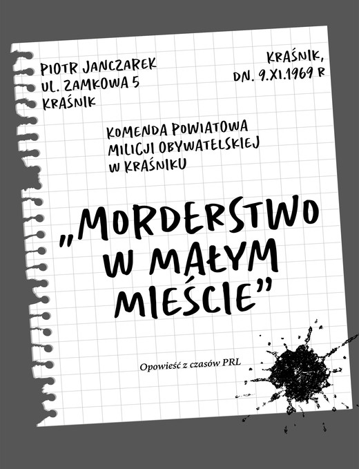 okładka Morderstwo w małym mieście ebook | epub, mobi | Piotr Janczarek