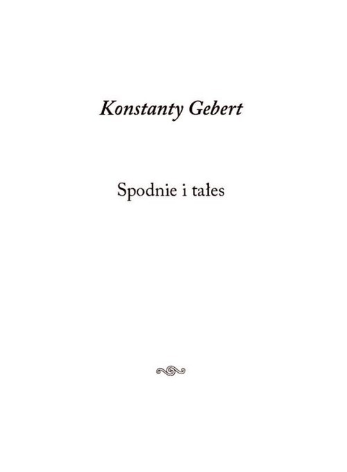 okładka Spodnie i tałes książka | Konstanty Gebert