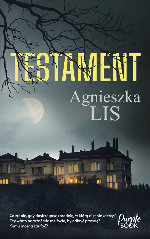 okładka Testament książka | Agnieszka Lis