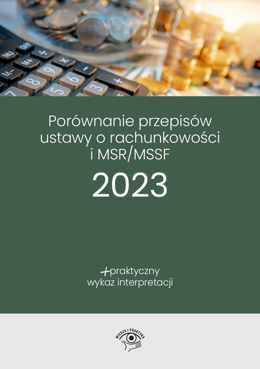 okładka Porównanie przepisów Ustawy o rachunkowości i MSR/MSSF 2023 ebook | epub, mobi, pdf | Katarzyna Trzpioła