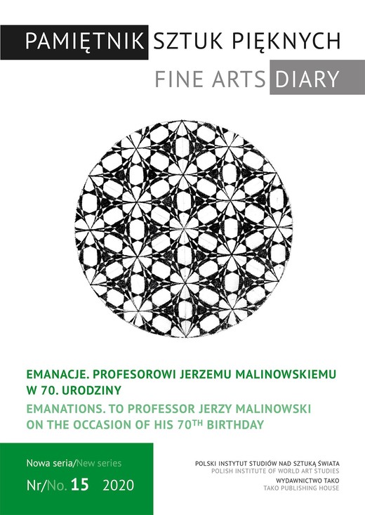 okładka Pamiętnik Sztuk Pięknych, t. 15 (2020) ebook | pdf | Agnieszka Kluczewska-Wójcik, Jan Wiktor Sienkiewicz