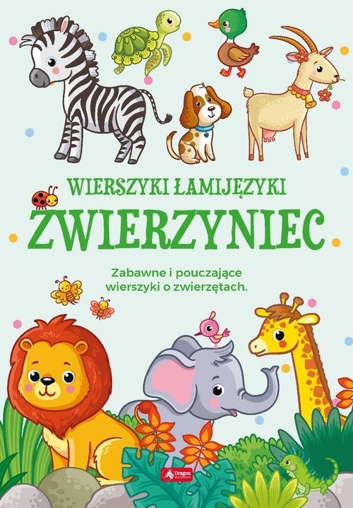 okładka Wierszyki łamijęzyki Zwierzyniec Zabawne i pouczające wierszyki o zwierzętach książka | Chmiel Sylwia