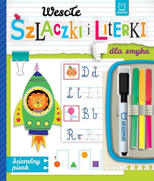 okładka Wesołe szlaczki i literki dla smyka. Ścieralny pisak książka | Anna Podgórska