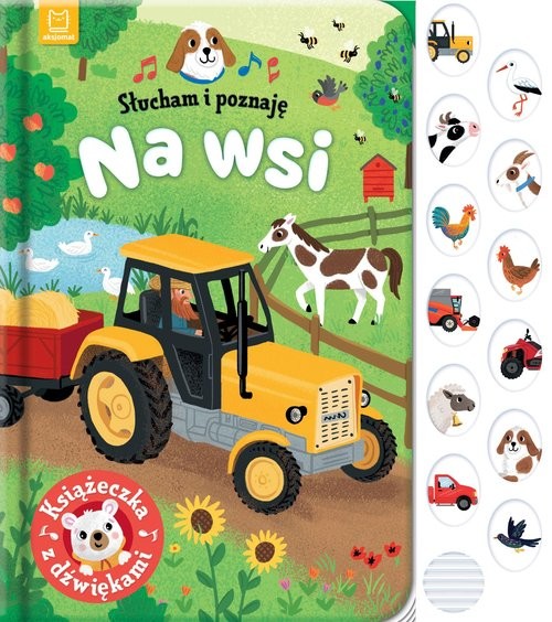 okładka Słucham i poznaję. Na wsi. Książeczka z dźwiękami książka | Wasilewicz Grażyna