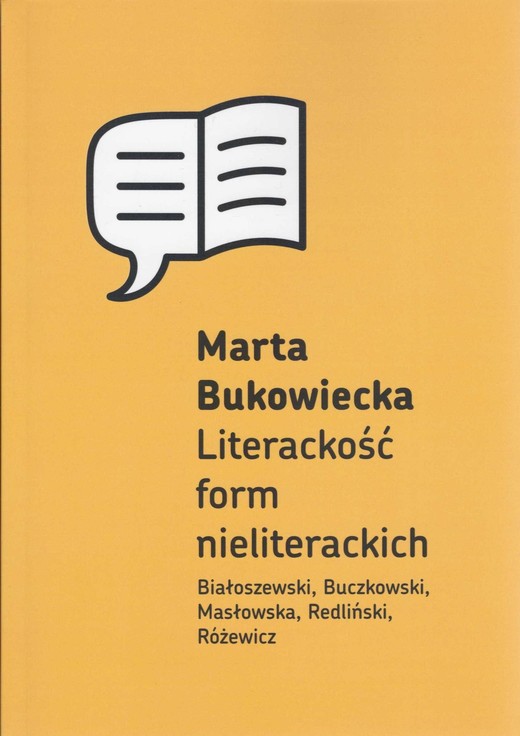 okładka Literackość form nieliterackich ebook | epub, mobi, pdf | Marta Bukowiecka