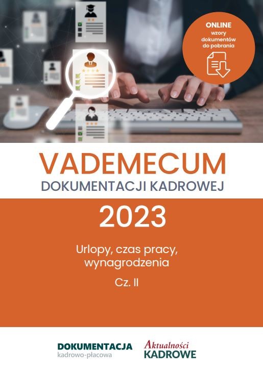 okładka Vademecum dokumentacji kadrowej 2023 - cz. II ebook | epub, mobi, pdf | Katarzyna Wrońska-Zblewska