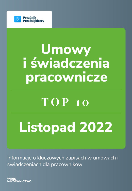 okładka Umowy i świadczenia pracownicze - TOP 10 Kadry ebook | pdf | Katarzyna Dorociak, Anna Hugiel-Lazarowicz