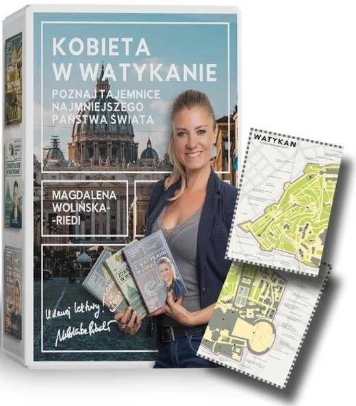 okładka Pakiet: Kobieta w Watykanie (3 książki + mapa)
 książka | Magdalena Wolińska-Riedi