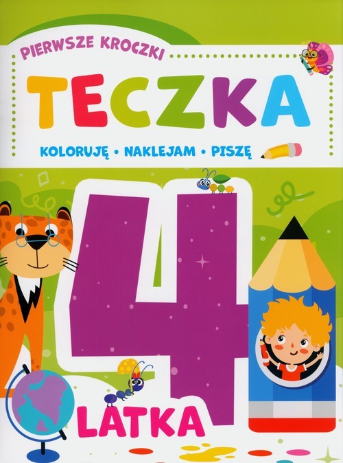 okładka Pierwsze kroczki Teczka 4-latka książka