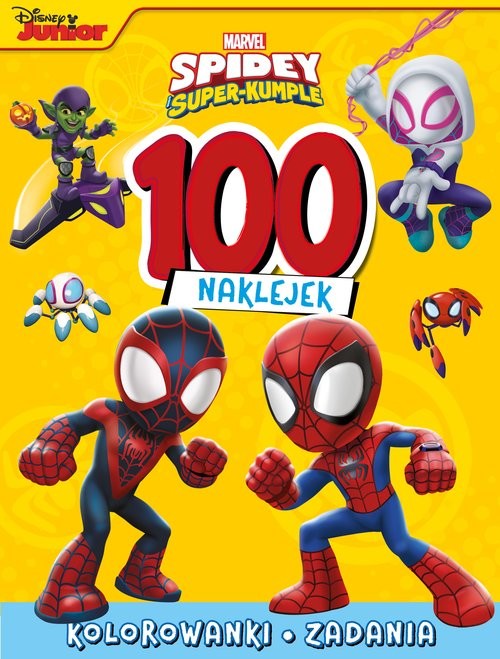 okładka 100 naklejek. Marvel Spidey i superkumple książka | Praca Zbiorowa