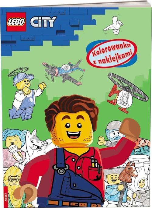 okładka Lego City Kolorowanka Z Naklejkami książka
