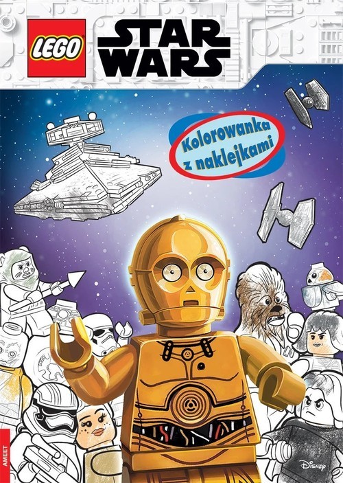 okładka Lego Star Wars Kolorowanka Z Naklejkami książka