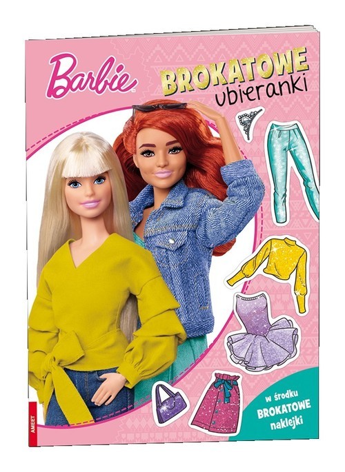 okładka Barbie Brokatowe ubieranki książka