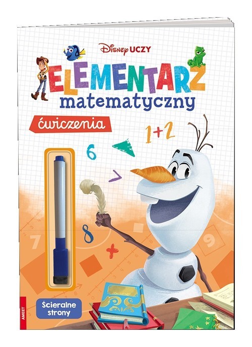 okładka Disney uczy mix Elementarz matematyczny Ćwiczenia książka