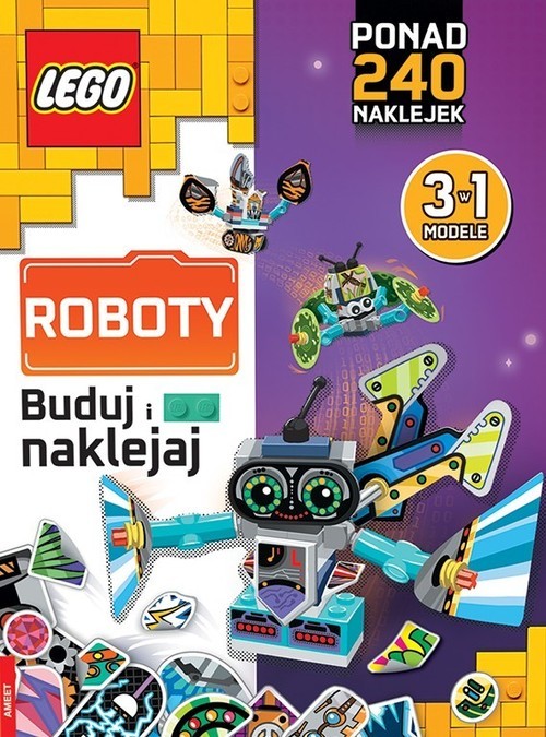 okładka Lego Master Brand Buduj i naklejaj Roboty książka