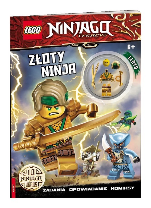 okładka Lego Ninjago Złoty Ninja książka