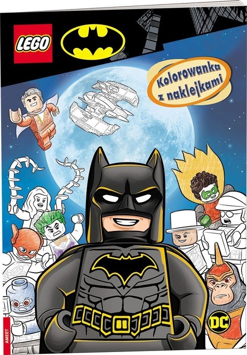 okładka Lego Batman Kolorowanka z naklejkami książka