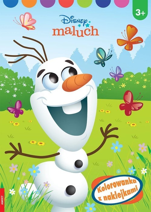 okładka Disney Maluch Kolorowanka z naklejkami książka