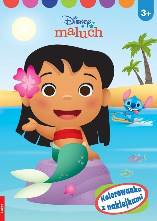 okładka Disney Maluch Kolorowanka z naklejkami książka