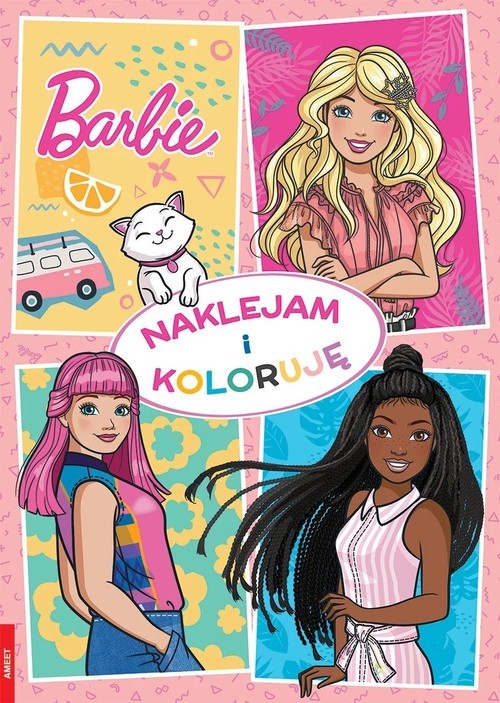 okładka Barbie Naklejam i Koloruję książka